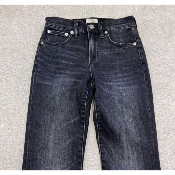 J. Crew Women’s Black Toothpick Skinny Jeans Size 23 Petite Pockets - Picture 6 of 10